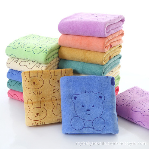 Printed with Comfortable Microfiber Fabric Yard For Bath Towel